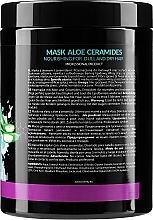 Maska do włosów suchych i matowych - Ronney Professional Aloe Ceramides Mask Nourishing — Zdjęcie N4