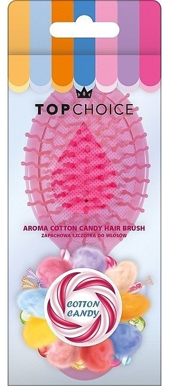 Szczotka do włosów Aroma Cotton Candy 64401, malina - Top Choice Hair Brush — Zdjęcie N1
