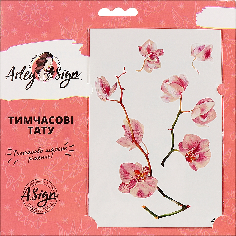 Tatuaż tymczasowy orchidea - Arley Sign — Zdjęcie N1