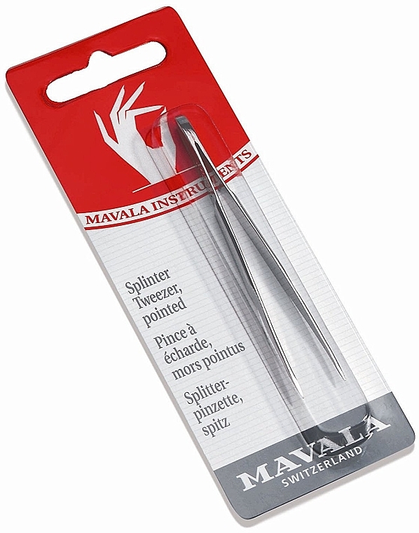 Pęseta, spiczasta - Mavala Splinter Pointed Tweezer — Zdjęcie N1