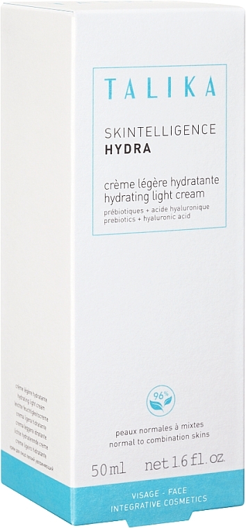 Lekki krem nawilżający do twarzy - Talika Skintelligence Hydra Hydrating Light Cream — Zdjęcie N3