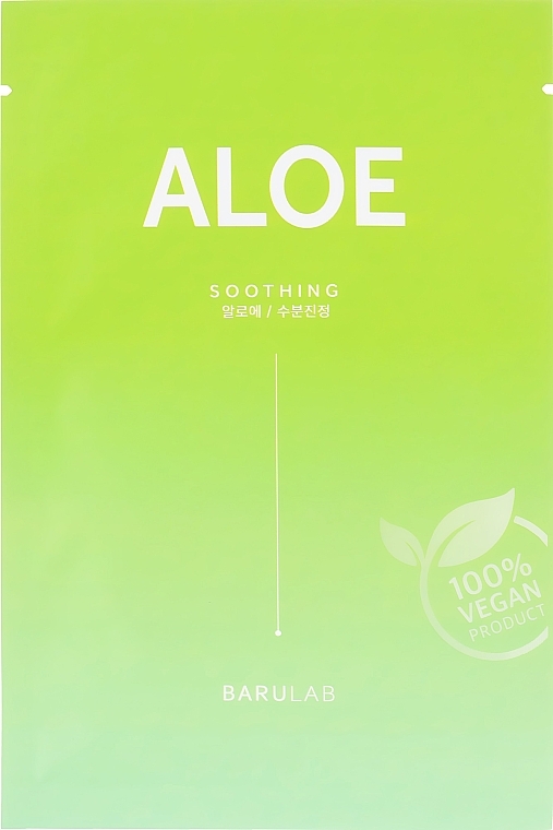 Maska w płachcie - Barulab The Clean Vegan Aloe Soothing Mask — Zdjęcie N1