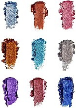 Paletka pigmentów - Makeup Revolution Pressed Glitter Palette Illusion — Zdjęcie N4