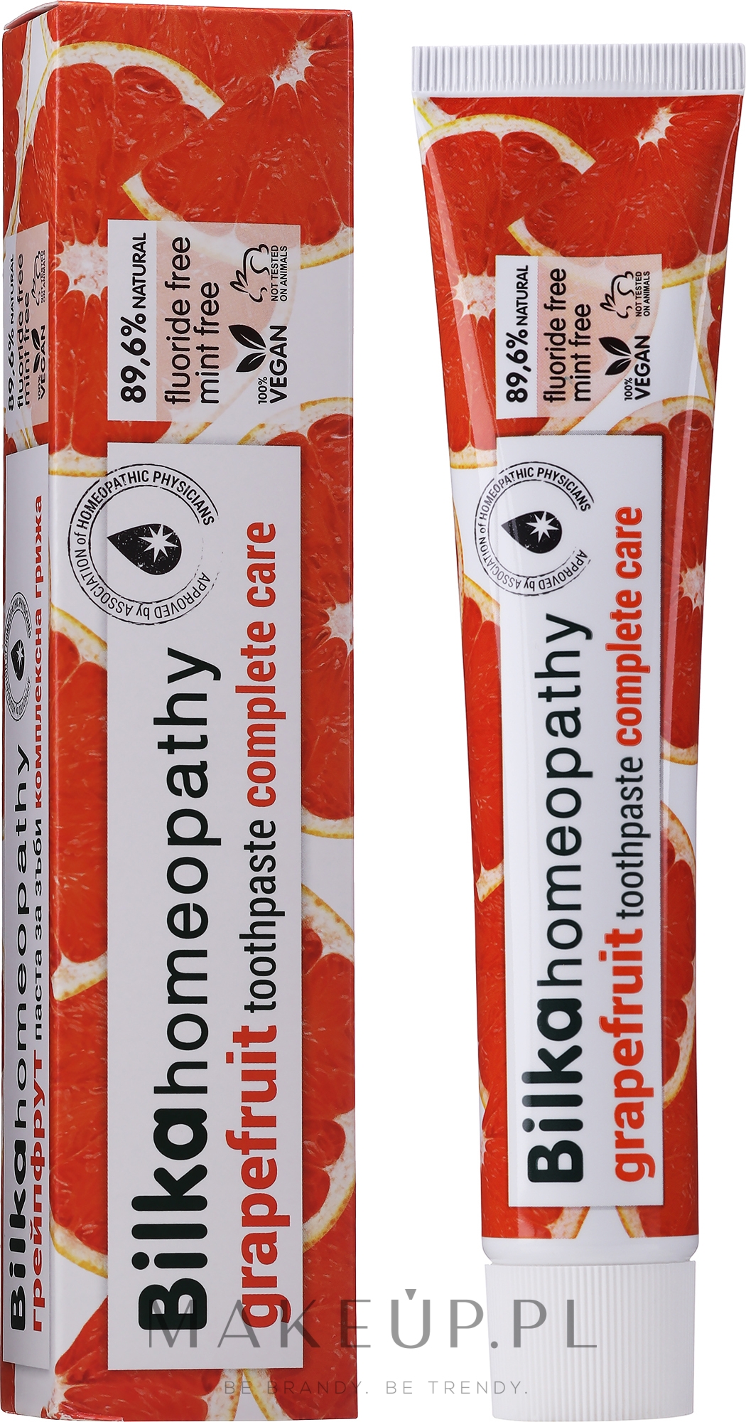 Homeopatyczna pasta do zębów Grejpfrut - Bilka Homeopathy Grapefruit Toothpaste — Zdjęcie 75 ml