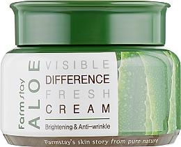 Krem odświeżający do twarzy z wyciągiem z aloesu - FarmStay Visible Difference Aloe Fresh Cream — Zdjęcie N1