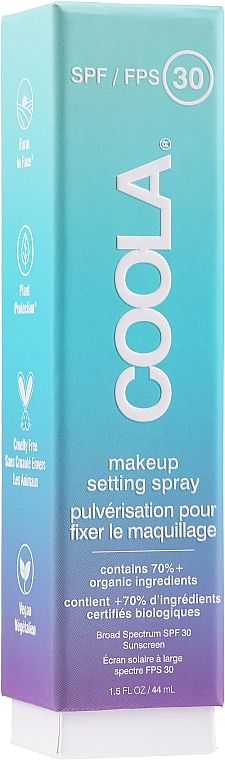 Spray utrwalający makijaż - Coola Face Makeup Setting Spray SPF 30 — Zdjęcie N1