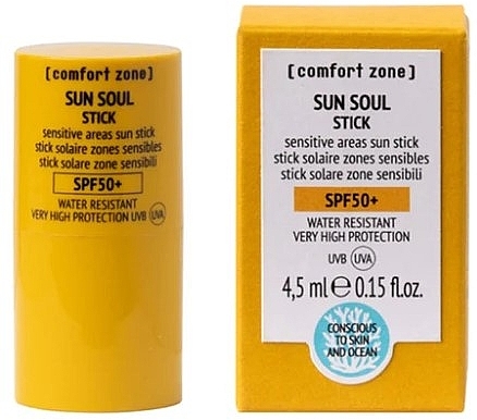 Przeciwsłoneczny sztyft do wrażliwych stref skóry - Comfort Zone Sun Soul Stick SPF50+ — Zdjęcie N1