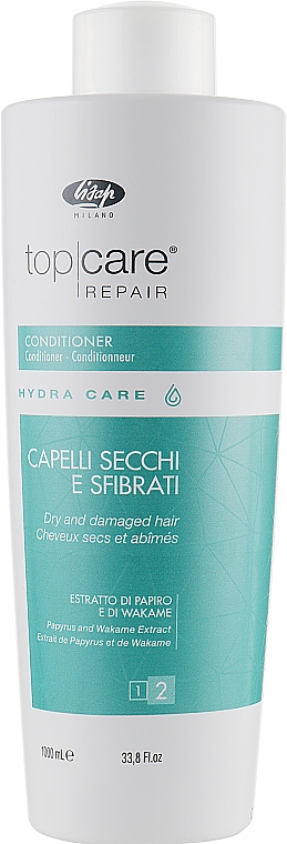 Wzmacniająca odżywka do włosów suchych i zniszczonych - Lisap Top Care Repair Hydra Care Conditioner — Zdjęcie N3