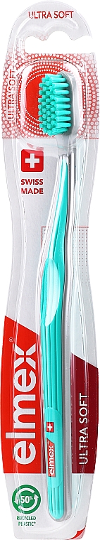Ultramiękka szczoteczka do zębów, turkusowa - Elmex Swiss Made Ultra Soft Toothbrush — Zdjęcie N1