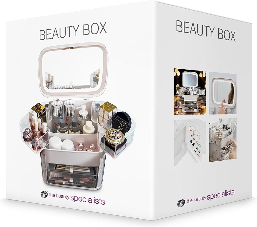 Organizer na kosmetyki, biały - Rio-Beauty Ultimate Beauty Storage Vanity Case  — Zdjęcie N3