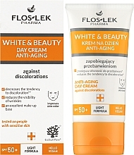 Krem do twarzy - Floslek White & Beauty Day Cream To Prevent Discoloration Spf 50+ — Zdjęcie N2