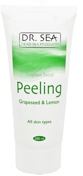 Peeling do twarzy bez dodatku mydła Pestki winogrona i cytryna - Dr Sea Peeling Grapeseed & Lemon