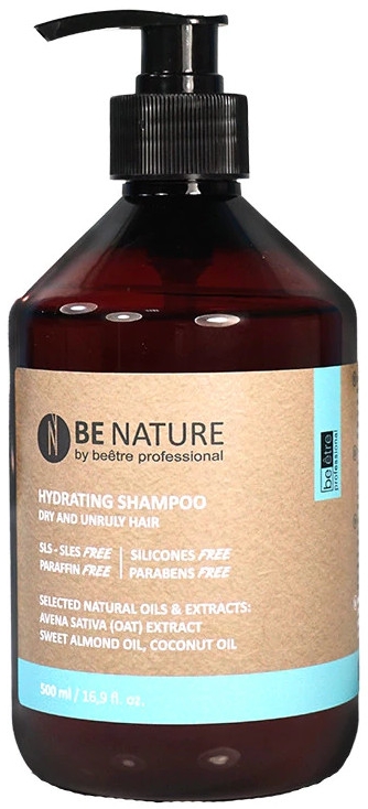 Nawilżający szampon do włosów suchych - Beetre BeNature Hydrating Shampoo — Zdjęcie N1