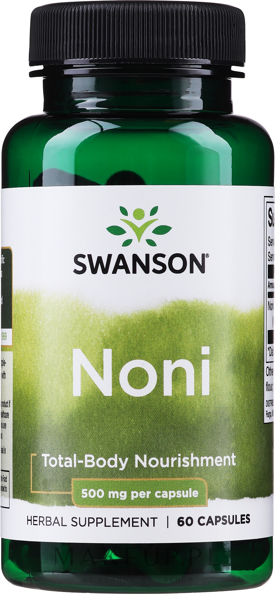 Ziołowy suplement diety Noni - Swanson Noni 500 mg — Zdjęcie 60 szt.