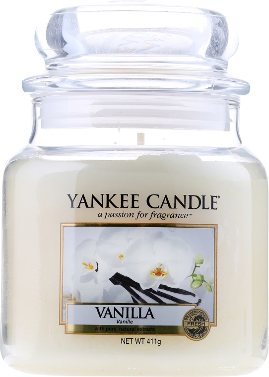 Świeca zapachowa w słoiku - Yankee Candle Vanilla — Zdjęcie N1
