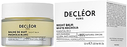 Odmładzający balsam do twarzy na noc - Decleor White Magnolia Anti-Aging Night Balm — Zdjęcie N6