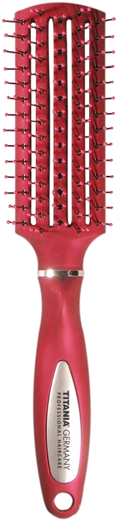 Szczotka do włosów, czerwona - Titania Salon Professional — Zdjęcie N1
