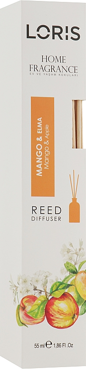Dyfuzor zapachowy Mango i jabłko - Loris Parfum Reed Diffuser — Zdjęcie N1