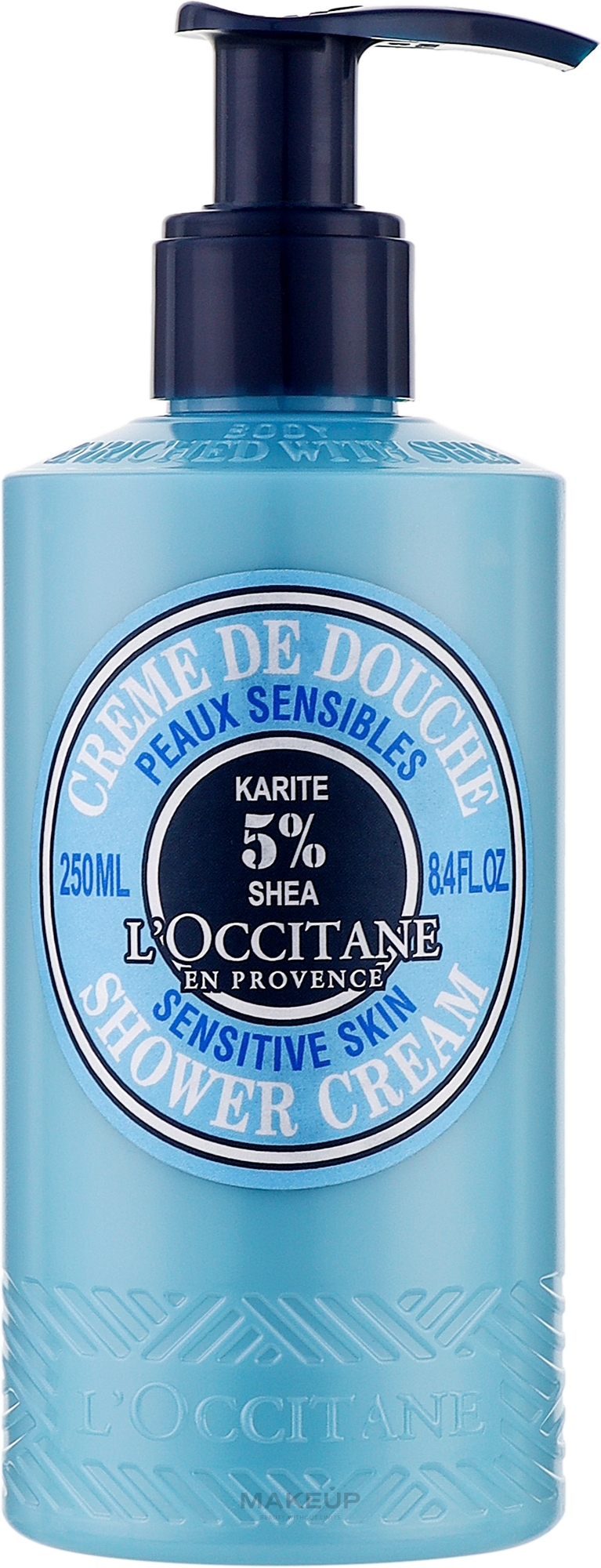 Krem pod prysznic do skóry wrażliwej - L'Occitane Shea Shower Cream For Sensitive Skin — Zdjęcie 250 ml