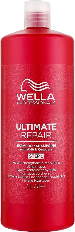 Szampon do wszystkich rodzajów włosów - Wella Professionals Ultimate Repair Shampoo With AHA & Omega-9 — Zdjęcie N6