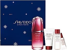 Zestaw - Shiseido Ultimune Holiday Kit (f/conc/50ml + foam/30ml + softner/30ml + eye/conc/3ml) — Zdjęcie N1