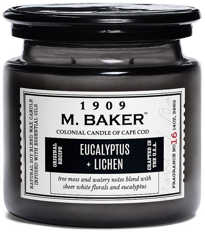 Świeca zapachowa - Colonial Candle Black Tea Flora Scented Jar,M Baker Eucalyptus Lichen — Zdjęcie N1