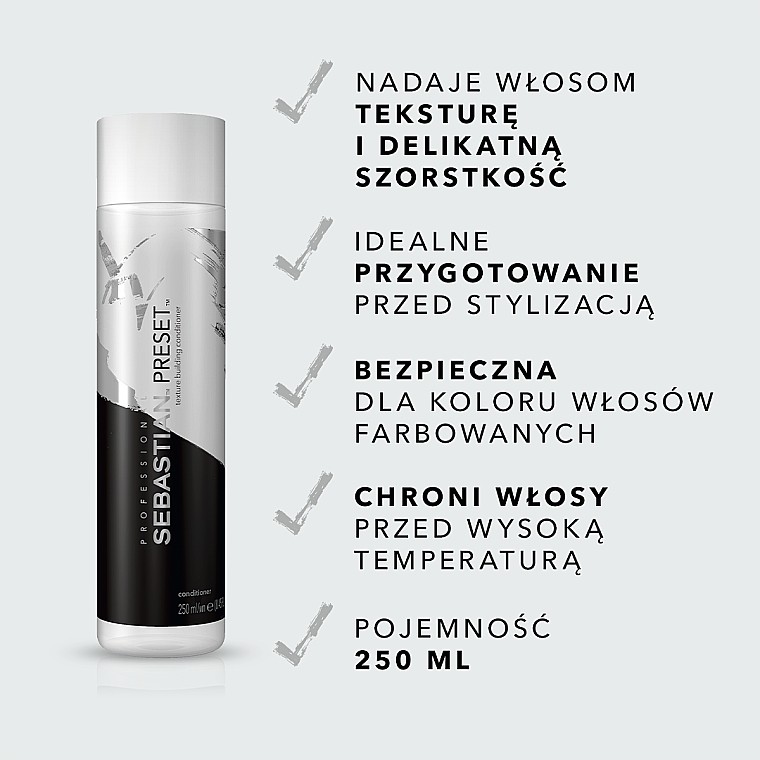 Teksturyzująca odżywka do włosów - Sebastian Professional Preset — Zdjęcie N2