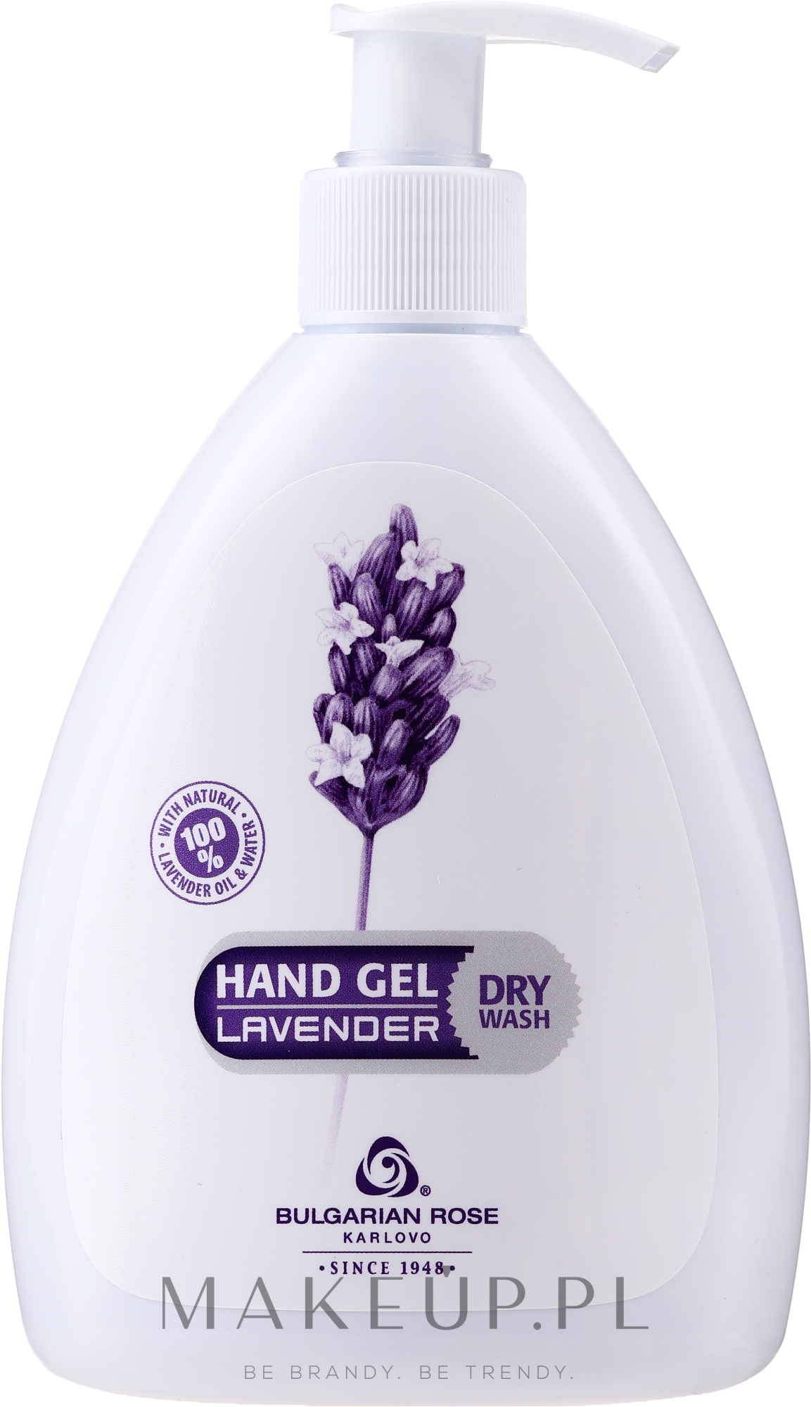 Żel do suchego mycia rąk Lawenda - Bulgarian Rose Dry Wash Lavender Hand Gel — Zdjęcie 290 ml