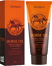 Krem do ciała i rąk z tłuszczem końskim - Deoproce Hand & Body Horse Oil — Zdjęcie N1