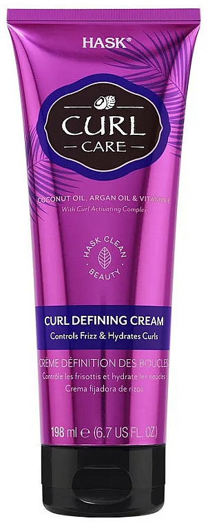 Model kremujący do włosów kręconych - Hask Curl Care Curl Defining Cream — Zdjęcie N1