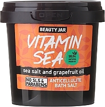 Kup WYPRZEDAŻ Antycellulitowa sól morska do kąpieli z olejkiem grejpfrutowym - Beauty Jar Vitamin Sea Anticellulite Bath Salt *