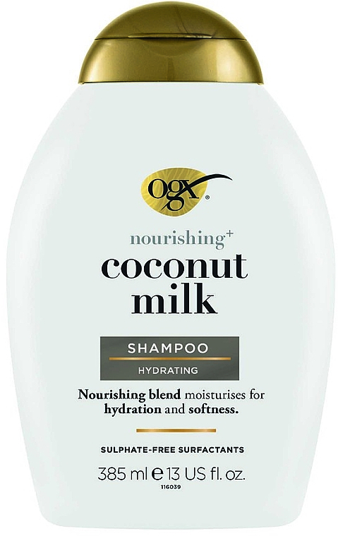 Odżywczy szampon do włosów z mleczkiem kokosowym - OGX Nourishing Coconut Milk Shampoo — Zdjęcie N1