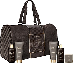 Kup Zestaw, 6 produktów - Baylis & Harding Black Pepper & Ginseng Men's Luxury Travel Bag Gift Set