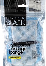 Gąbka do kąpieli dla mężczyzn, niebieska - Suavipiel Black Aqua Power Massage Sponge — Zdjęcie N3
