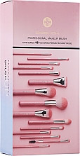 Zestaw pędzli do makijażu, różowy, 15 szt - Eigshow Jade Misty Rose Series — Zdjęcie N2