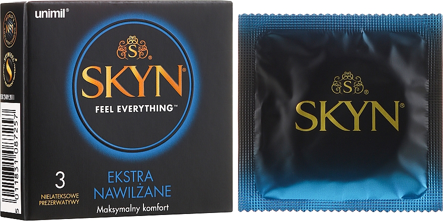 Prezerwatywy 3 szt. - Unimil Skyn Extra Lubricated Latex Condoms — Zdjęcie N1