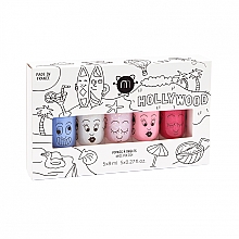 Zestaw - Nailmatic Hollywood Kids Set (nail/polish/5x8ml) — Zdjęcie N1