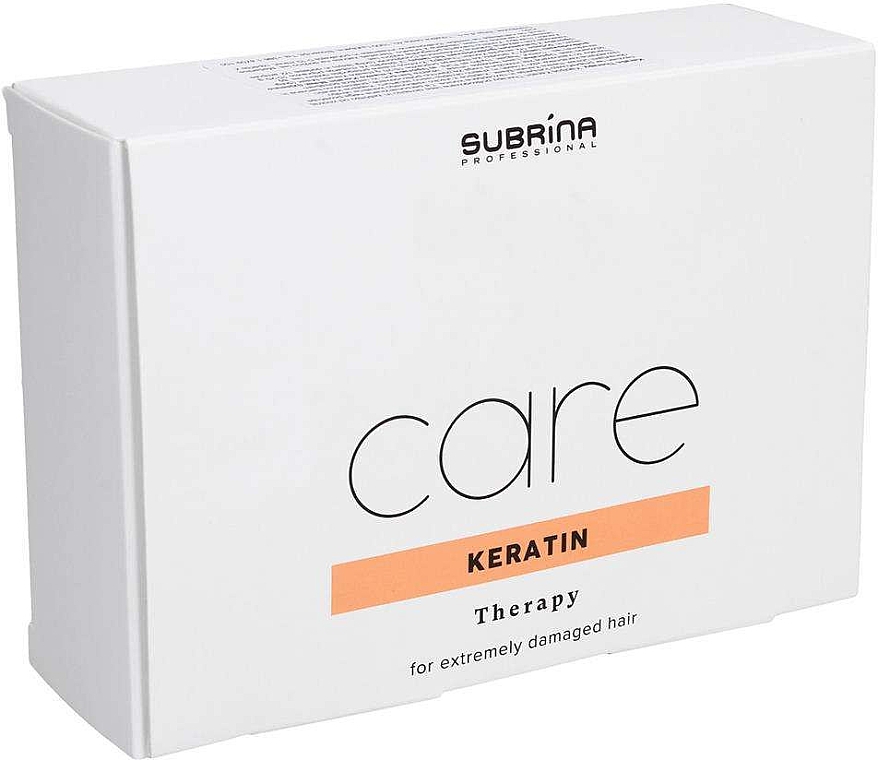 Ampułki do mocno zniszczonych włosów - Subrina Care Keratin Therapy — Zdjęcie N1