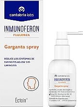 Spray do gardła - Cantabria Labs Inmunoferon Flulenza Garganta Spray — Zdjęcie N1