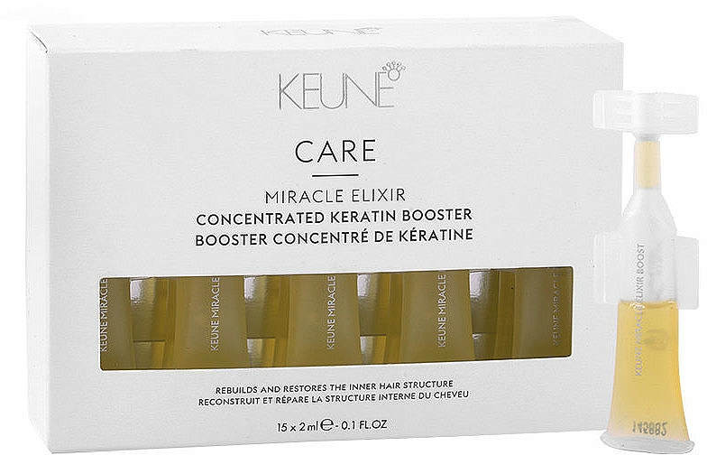 Keratynowy wzmacniacz włosów - Keune Care Miracle Elixir Concentrated Keratin Booster — Zdjęcie N2