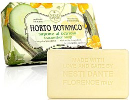 Odżywczo-nawilżające mydło w kostce Ogórek - Nesti Dante Horto Botanico Cucumber Soap — Zdjęcie N1