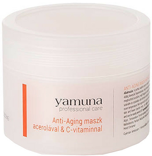 Przeciwstarzeniowa maska do twarzy z acerolą i witaminą C - Yamuna Anti-aging Mask With Acerola And C-vitamin — Zdjęcie N2