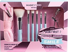 Kup Zestaw, 8 produktów - Magic Studio New Rules Skin First Cosmetic Brush Set
