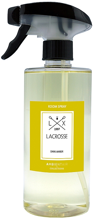 Zapach do wnętrz w sprayu - Ambientair Lacrosse Dark Amber Room Spray — Zdjęcie N1
