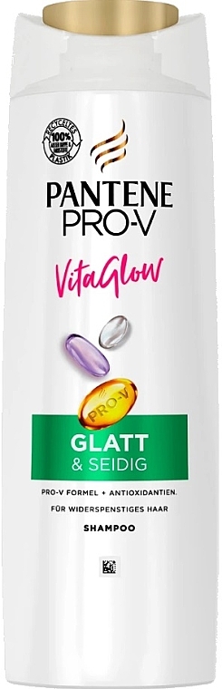 Szampon do włosów - Pantene Pro-V Vita Glow Glatt & Seidig Shampoo — Zdjęcie N1