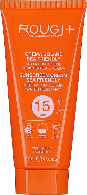 Krem przeciwsłoneczny do twarzy i ciała - Rougj+ Sun Cream SPF15 — Zdjęcie N1