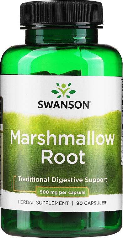 Suplement diety Korzeń Althea 500mg, 90 szt - Swanson Marshmallow Root — Zdjęcie N1