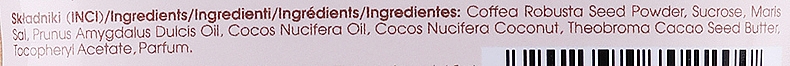 Kawowy peeling do ciała z kokosem - Nacomi Coffee Scrub Coconut — Zdjęcie N3