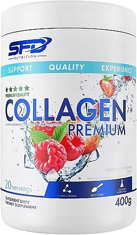 Suplement diety Collagen Premium, truskawka-malina - SFD Nutrition Collagen Premium Raspberry Strawberry — Zdjęcie N1