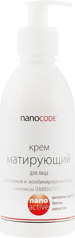 Produkt matujący krem do tłustej i mieszanej skóry twarzy - NanoCode Activ Cream  — Zdjęcie N5